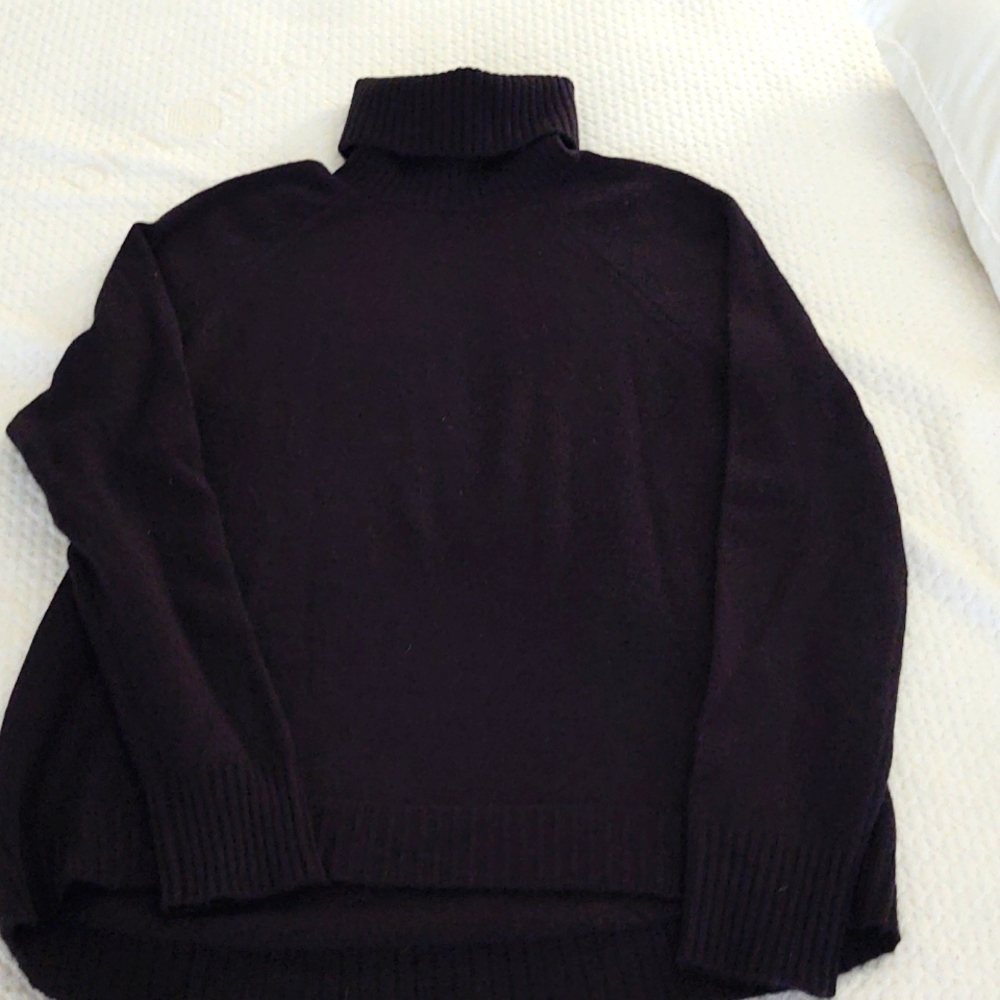 Black J Crew turtleneck sweater